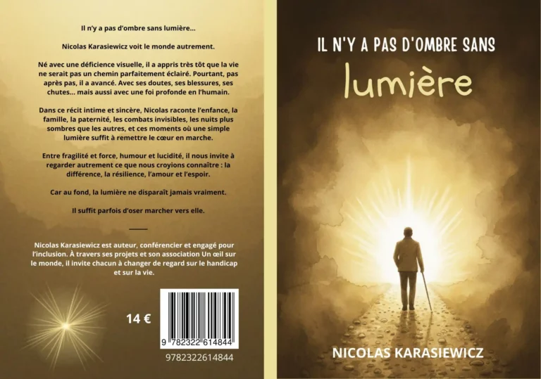 Le bouquin écrit par Nicolas Karasiewicz : il n'y a pas d'ombre sans lumière.