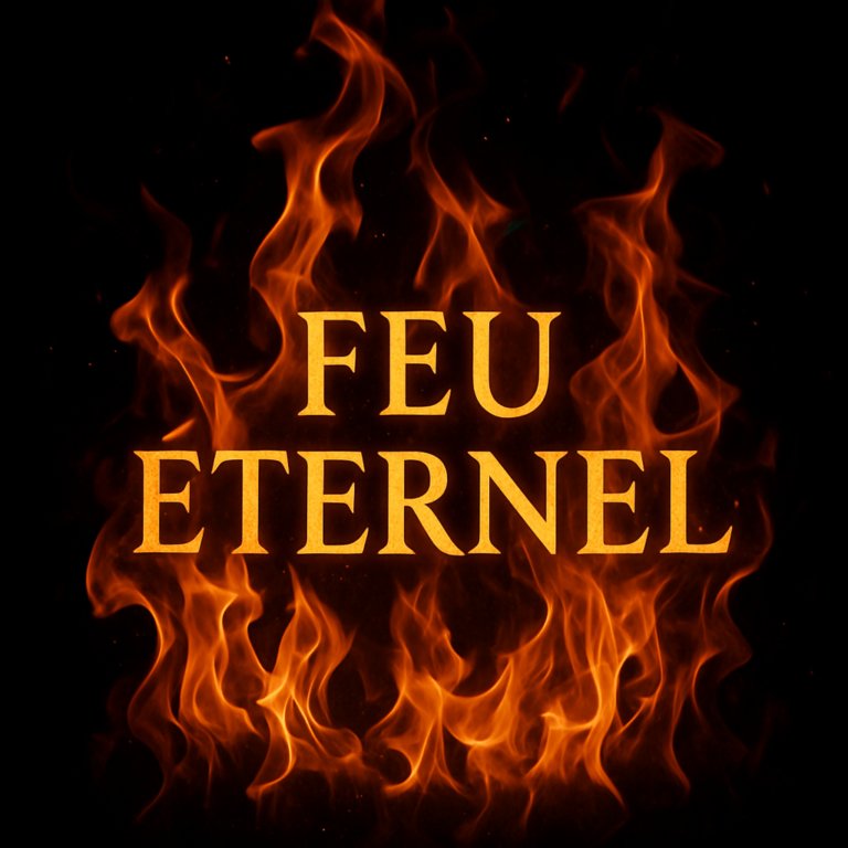 Visuel de Feu éternel, chanson écrite par Nicolas Karasiewicz en juillet 2025.
